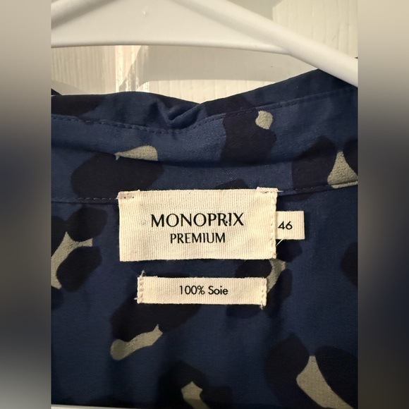 Monoprix Premium Silky Men’s Animal Printed Button-Up - Picture 3 of 3
